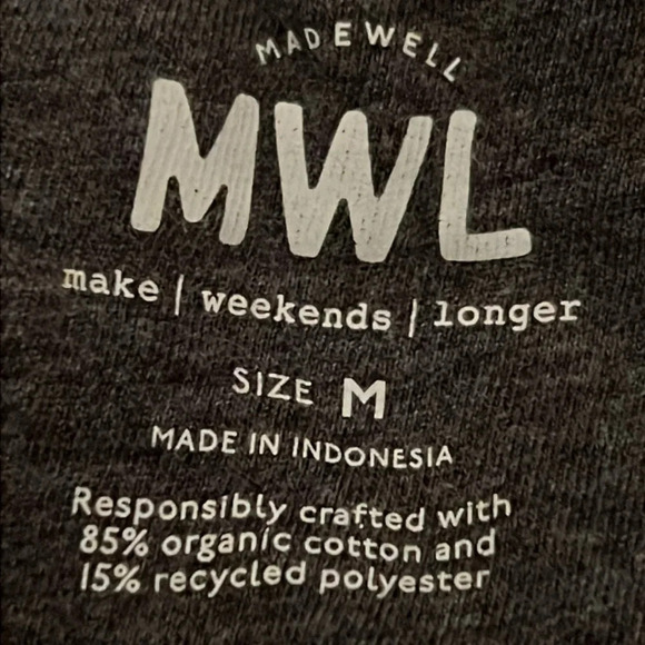 Madewell Betterterry Crewneck Sweatshirt Medium - Picture 7 of 7